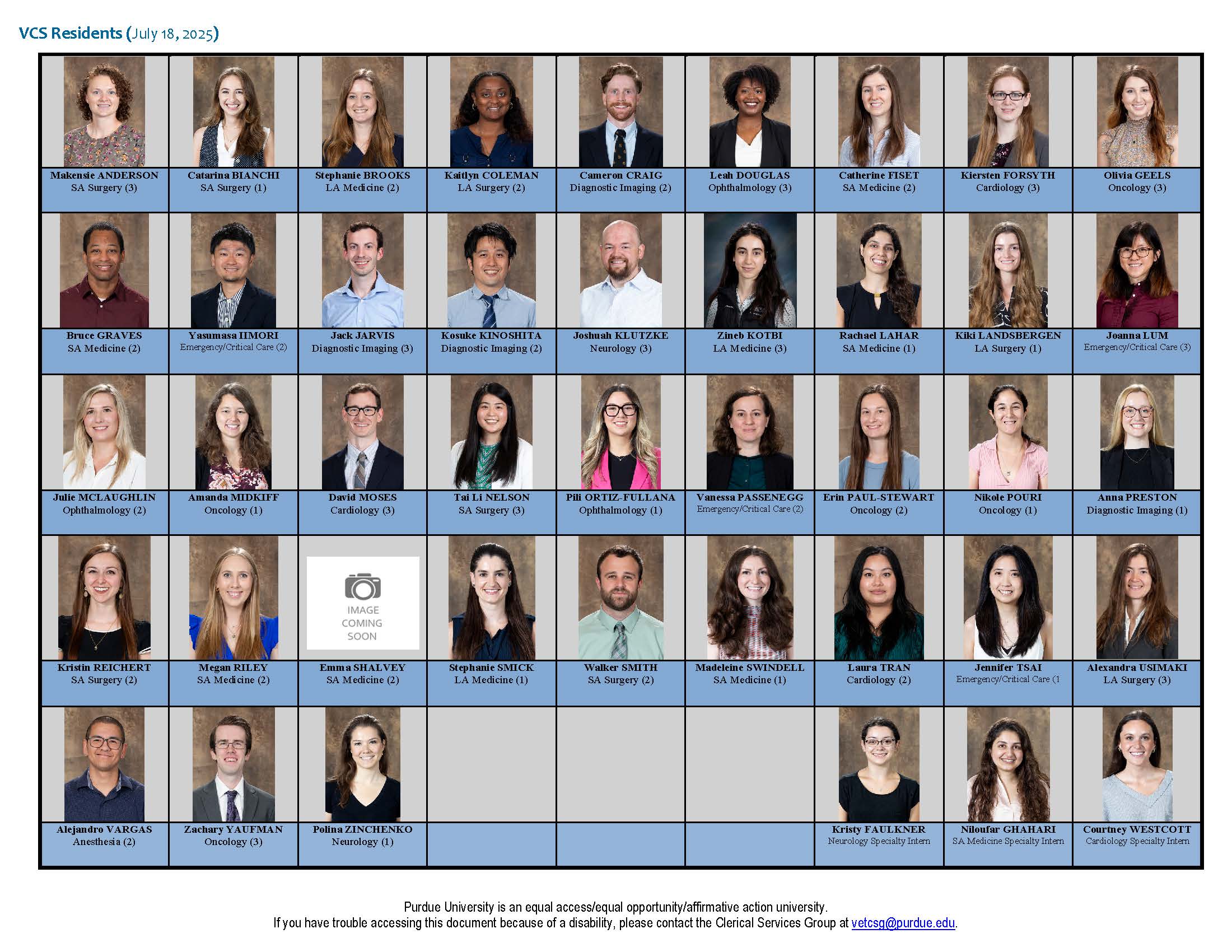2025-26 Residents